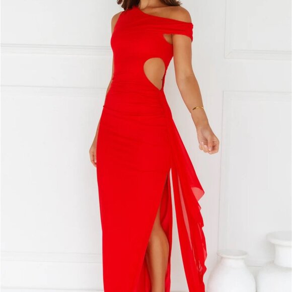 Maxi Red Dress - Picture 5 of 7